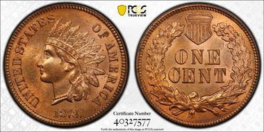 1873 1C Closed 3 MS66RD