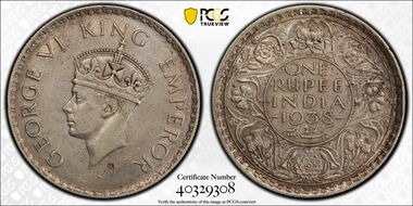 1938(B) Rupee SW-9.11  w/ Lotus Dot Prid-234 N1