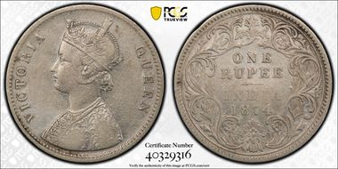 1874(C) Rupee SW-5.5 Prid-112 N1