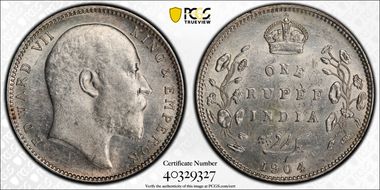 1904-B Rupee SW-7.25 Prid-200 AU55