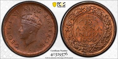 1939(B) 1/12 An SW-9.271 Tall Trefoils MS64+ RB