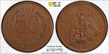 1916 50C KM-704 MS63BN