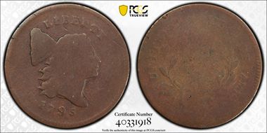 1795 1/2C Plain Edge, Punctuated Date AG3BN