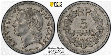 1946 5 Fr Gad-766 F-339 Al AU53
