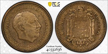 1947 Peseta (1948) XF45