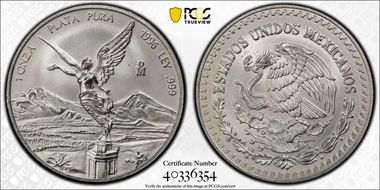 1996-Mo Onza Libertad Ag MS67