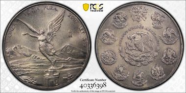 2007-Mo Onza Libertad Ag MS66