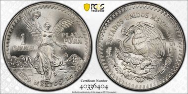 1990-Mo Onza Libertad Ag MS68