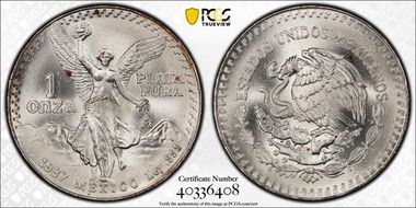 1987-Mo Onza Libertad Ag - DDO MS67