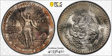 1983-Mo Onza Libertad Ag MS66