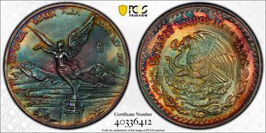 2000-Mo 1/2 oz Libertad Ag MS67