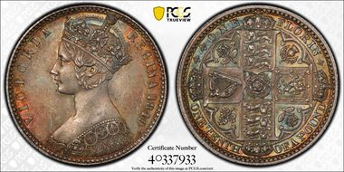 1849 Florin S-3890 MS65