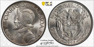 1962 1/4 B KM-11.2  Ag MS66