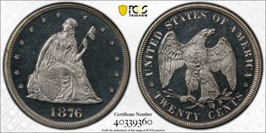 1876 20C PR64DCAM