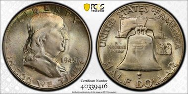 1948-D 50C MS66+ FBL