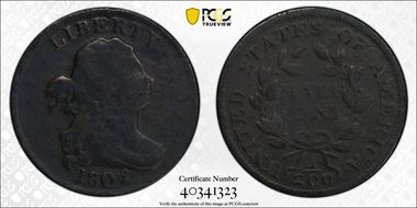 1802/0 1/2C Reverse of 1802 N1BN