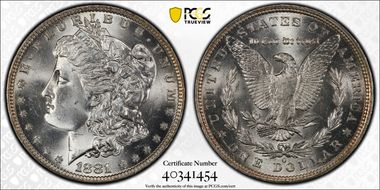 1881-O $1 MS65