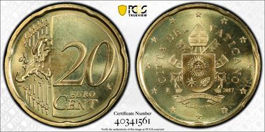 2017-R € 0.20 Coat of Arms MS67