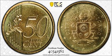 2017-R € 0.50 Coat of Arms MS66