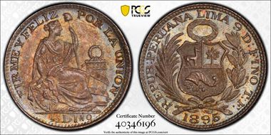 1895-TF 1/2 Din KM-206.2  Ag MS66