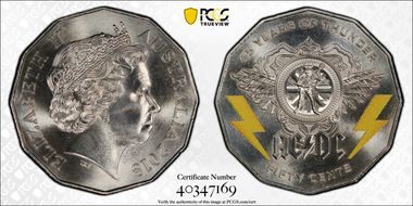 2018 50C AC/DC 45 Years of Thunder MS69