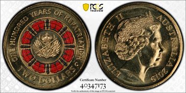 2019-C $2 100 Years of Repatriation Colorized MS67