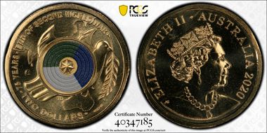 2020-C $2 75th Ann End of WWII Colorized MS66