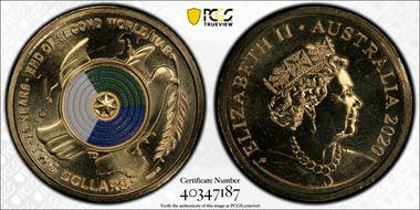 2020-C $2 75th Ann End of WWII Colorized MS66