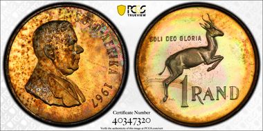 1967 Rand Afrikaans PR65