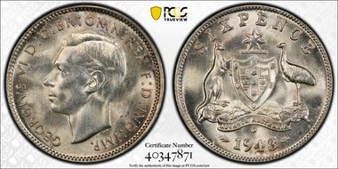 1943-D 6D KM-38  Ag MS66