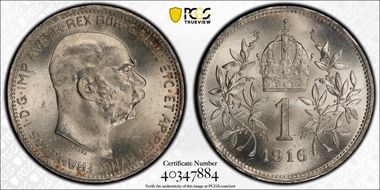 1916 Corona KM-2820  Ag MS65