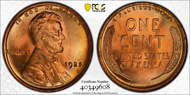 1925 1C MS67RD