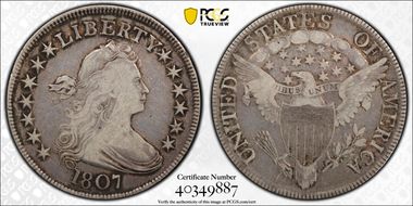 1807 50C Draped Bust VF20