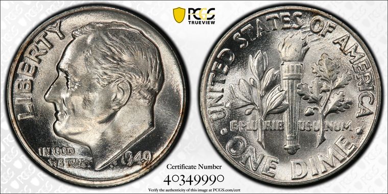 Cert 40349990 - Coin Image