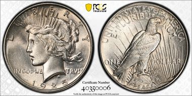 1925 $1 MS62