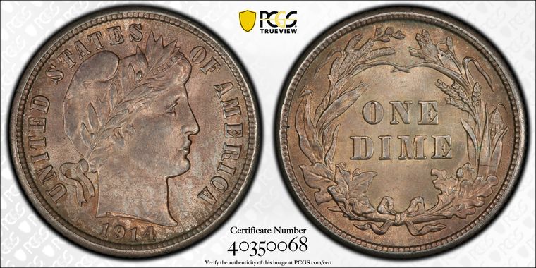 Cert 40350068 - Coin Image