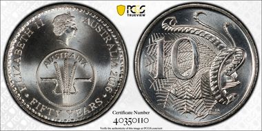 2016 10C 50 Yrs Decimal Currency MS68