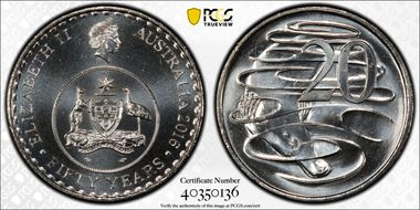2016 20C 50 Yrs Decimal Currency MS68
