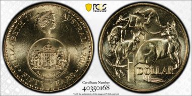 2016 $1 50 Yrs Decimal Currency MS67