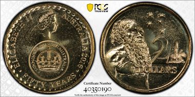 2016 $2 50 Yrs Decimal Currency MS68