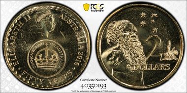 2016 $2 50 Yrs Decimal Currency MS67
