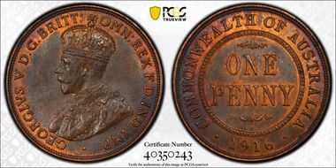 1916-I (c) 1D MS64BN