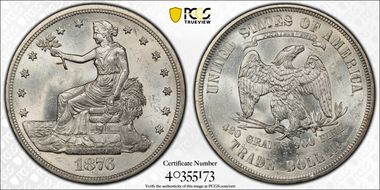 1876-S T$1 Type I/I MS62