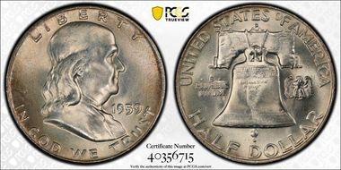 1959-D 50C MS66+ FBL