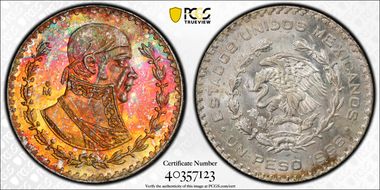 1966-Mo Peso KM-459 MS65