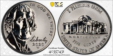 2020-W 5C Reverse Proof PR68