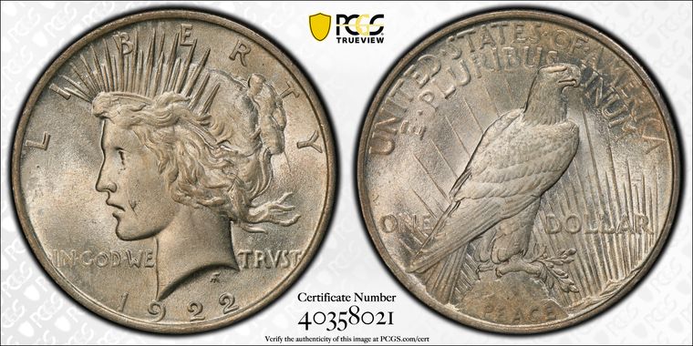 Cert 40358021 - Coin Image