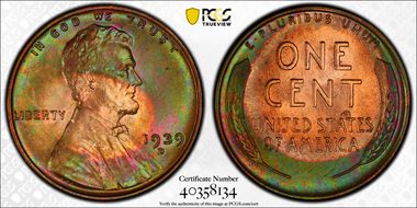 1939-D 1C MS65RB