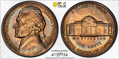 1939-S 5C Reverse of 1940 AU58