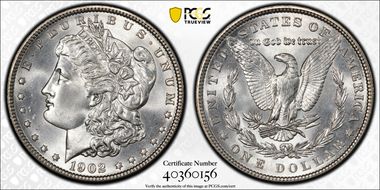 1902 $1 MS65